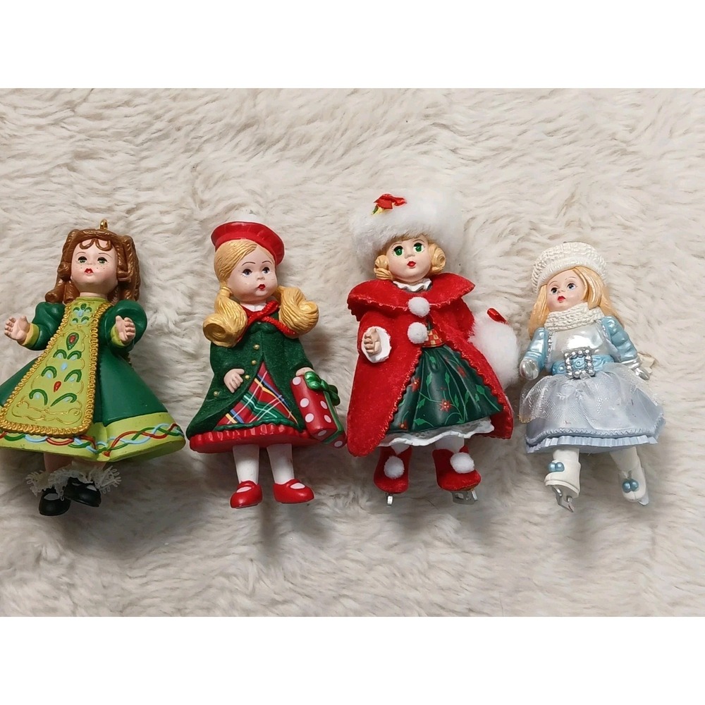 Hallmark Keepsake Madame Alexander Christmas Ornaments Lot Of 4